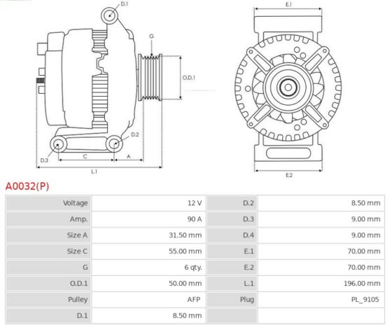 ALTERNATOR MERCEDES SPRINTER 2.2 CDI 2.7 CDI  VITO