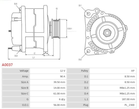 ALTERNATOR LEON OCTAVIA FABIA BORA