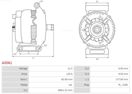 ALTERNATOR VOLVO S40 S60 C70 S70