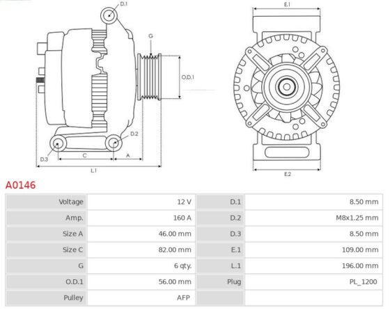 ALTERNATOR VOLVO XC90 S60 S80