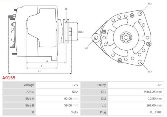 ALTERNATOR HONDA CIVIC ROVER