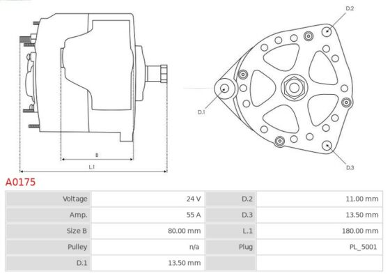 ALTERNATOR MAN 10.145 4.6