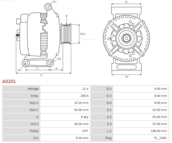 ALTERNATOR MERCEDES 2.1 CDI 2.7 CDI