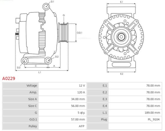 ALTERNATOR ALFA ROMEO 159