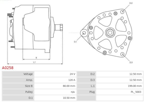 ALTERNATOR MAN 120A