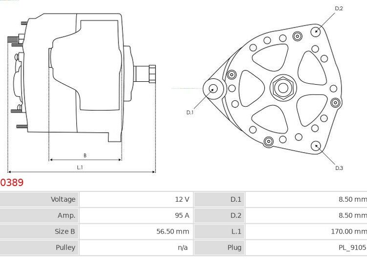 ALTERNATOR DEUTZ-FAHR BF6L913 F6L912