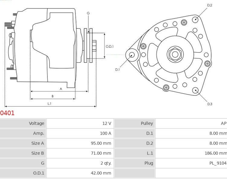 ALTERNATOR VOLVO 940 2.0 740 2.0