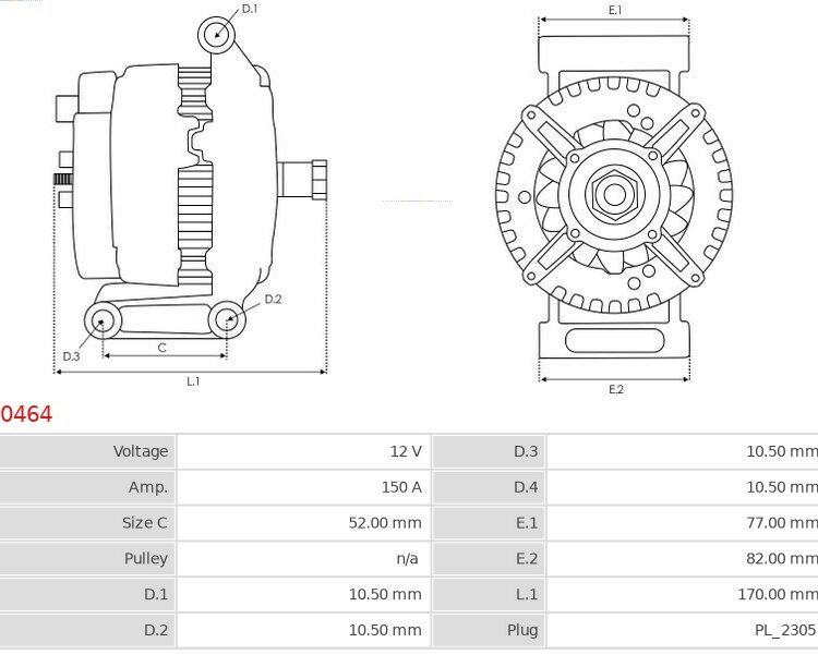 ALTERNATOR LAND ROVER FREELANDER 3.2