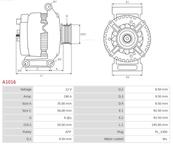 ALTERNATOR MERCEDES BENZ E ML S