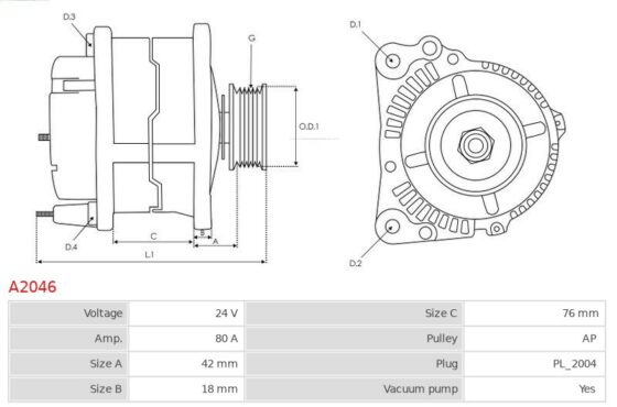 Alternator  ISUZU