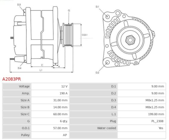 ALTERNATOR VW Phaeton 3.0 TDi V6