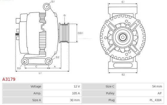 Alternator  CHEVROLET PONTIAC