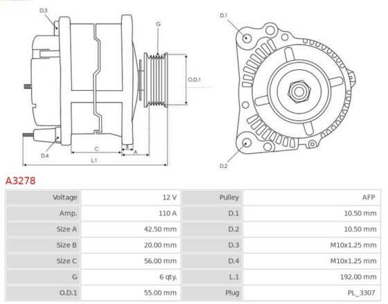 ALTERNATOR KIA SORENTO 2.4