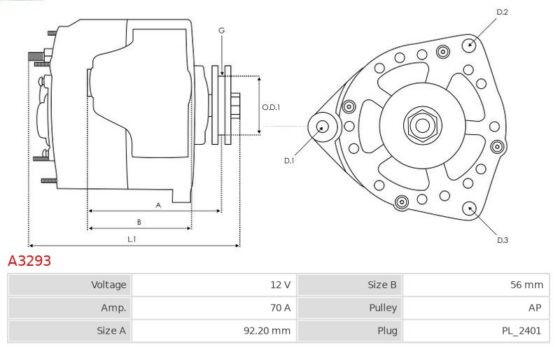 ALTERNATOR CITROEN SAXO 1.0