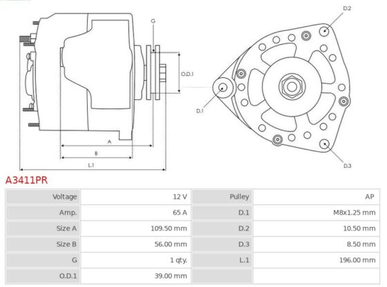 ALTERNATOR AUDI 100 1.8