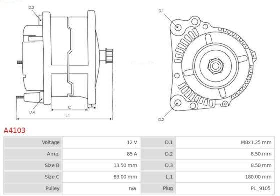 Alternator Land Rover 3.5 V8