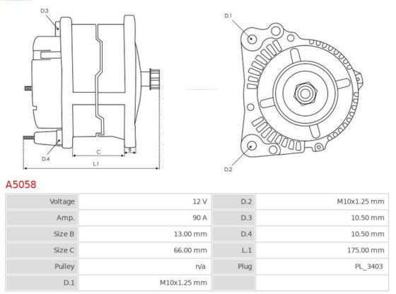 Alternator  MAZDA 3 5 6