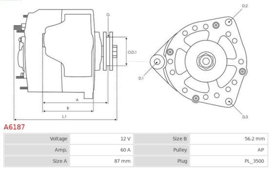 ALTERNATOR HIACE 2.4