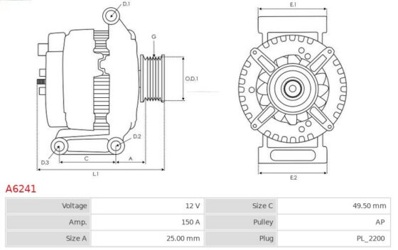 ALTERNATOR CADILLAC CTS 3.6 V6