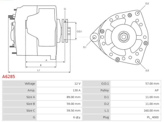 ALTERNATOR TOYOTA TUNDRA 4.7 V8