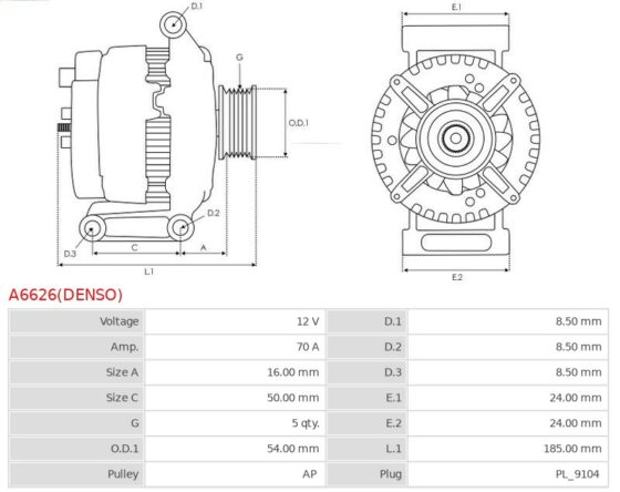 Mito 1.4, 500 1.2 LPG, Albea 1.3, Albea 1.4, Doblo 1.4, Fiorino 1.4, Fiori