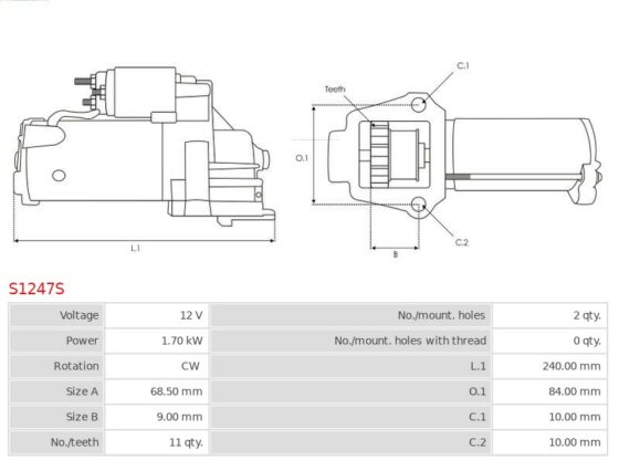 ROZRUSZNIK VOLVO PENTA 3.0GS