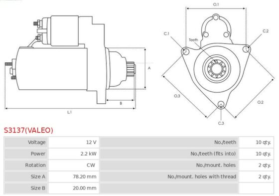 S3137(VALEO) AS