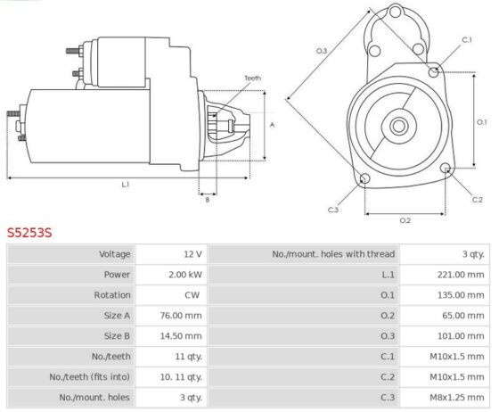 ROZRUSZNIK NISSAN Primastar 2.0 dCi 115