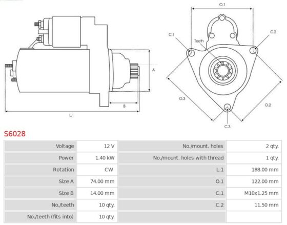 ROZRUSZNIK YARIS VERSO 1.4 D4D