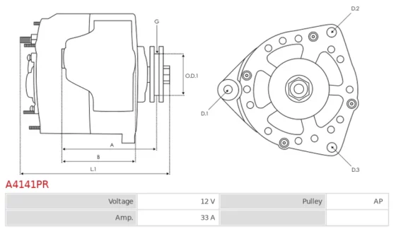 Alternator FIAT 126 0.6 600