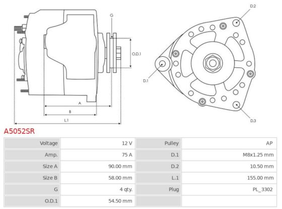 Remanufactured AS-PL Alternator