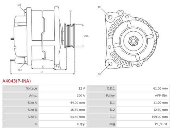 ALTERNATOR ALFA FIAT LANCIA JTD