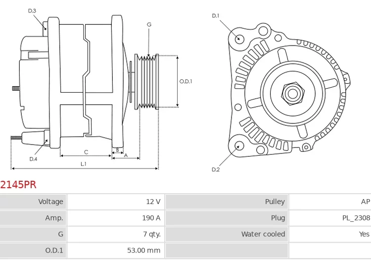 Remanufactured AS-PL Alternator