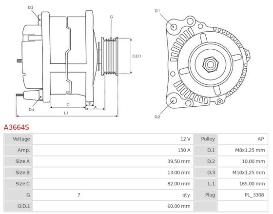 Brand new AS-PL Alternator