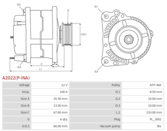 ALTERNATOR OPEL ASTRA H 1.7CDTI