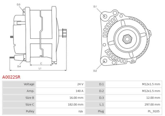 Remanufactured AS-PL Alternator