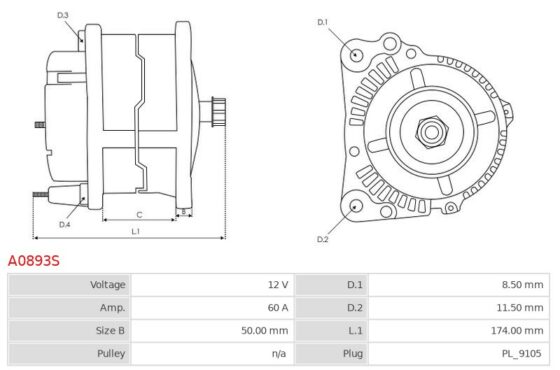 Brand new AS-PL Alternator