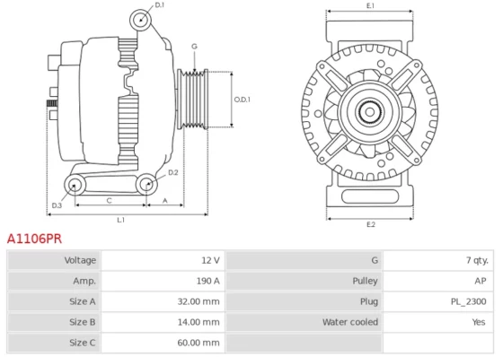 Remanufactured AS-PL Alternator