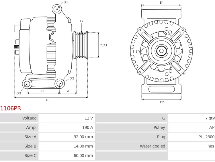 Remanufactured AS-PL Alternator