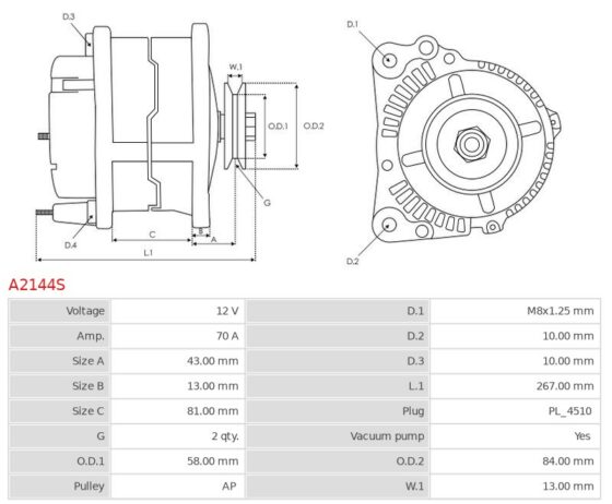 Brand new AS-PL Alternator