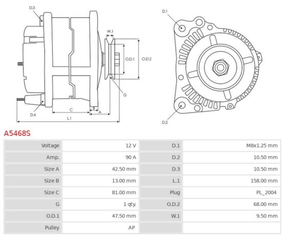 Brand new AS-PL Alternator