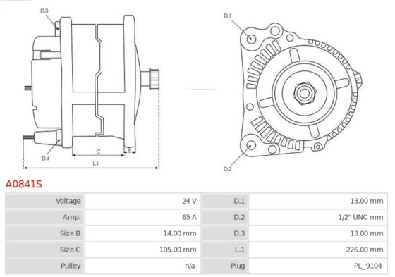 Alternator 1085C  1086B  1150K 6.7  1187C  1650L 6.7  170C  1850K 3 6.7  1850K Tier 3