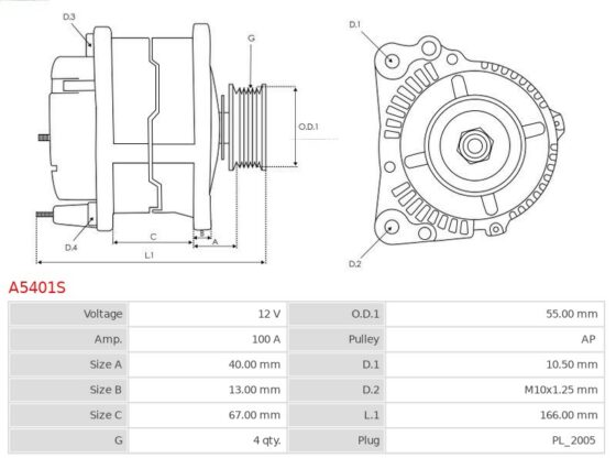 Alternator MPV 2.0 [FS-DS]  [FS] 09.1999-08.2000