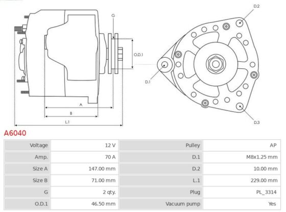 Alternator NOWY  TOYOTA  HILUX 2.4 TD  HIACE 2.4 TD