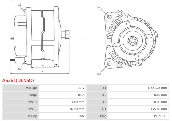 Alternator T2566 4.4  T35100SL 4.4  8460 4.4  906C  525-58 4.0  525-67 4.0  Fastrac 1