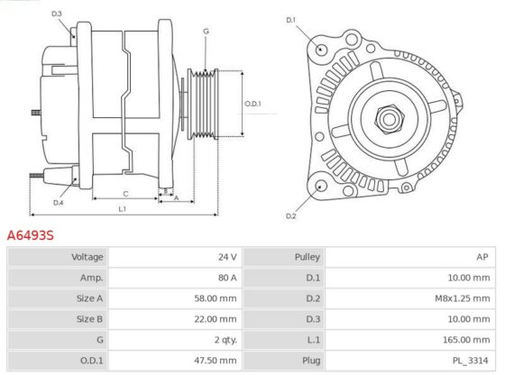 Alternator HINO 300  Dyna  Toyoace 4.0   [N04C-TJ]