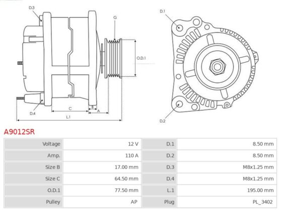 Alternator  FORD Focus 1.8 TDDi