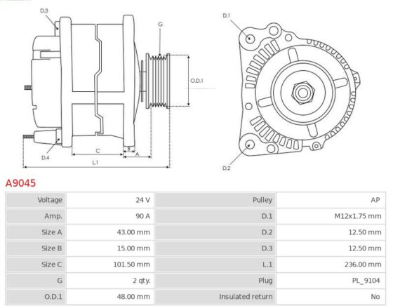 Alternator  GOLDEN DRAGON