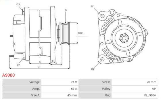 Alternator IKARUS Various Models [D-463-10]