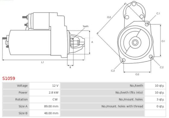 Rozrusznik  FORD F600 F700 F800 F900 5.9 CUMMINS